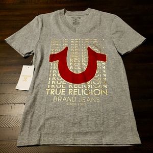 True Religion V Neck Tee